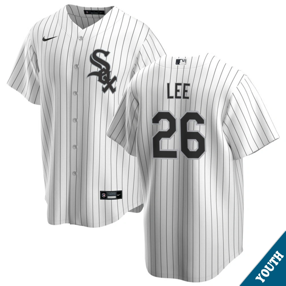 Youth Chicago White Sox Korey Lee #26 Home White Replica Jersey