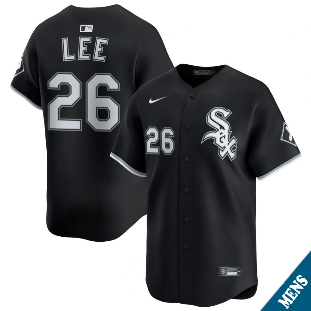 Men's Chicago White Sox Korey Lee #26 Black Alternate Limited Jersey Men's Chicago White Sox Korey Lee #26 Black Alternate Limited Jersey