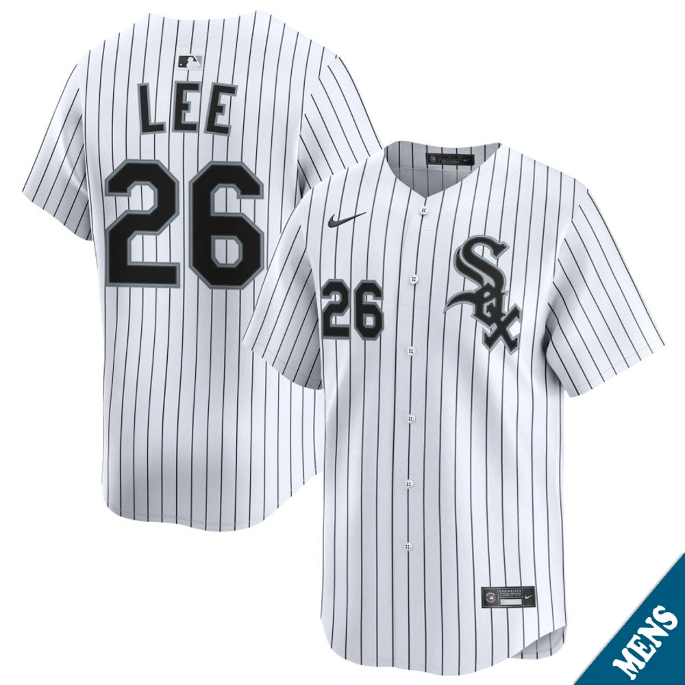Men's Chicago White Sox Korey Lee #26 Home White Limited Jersey