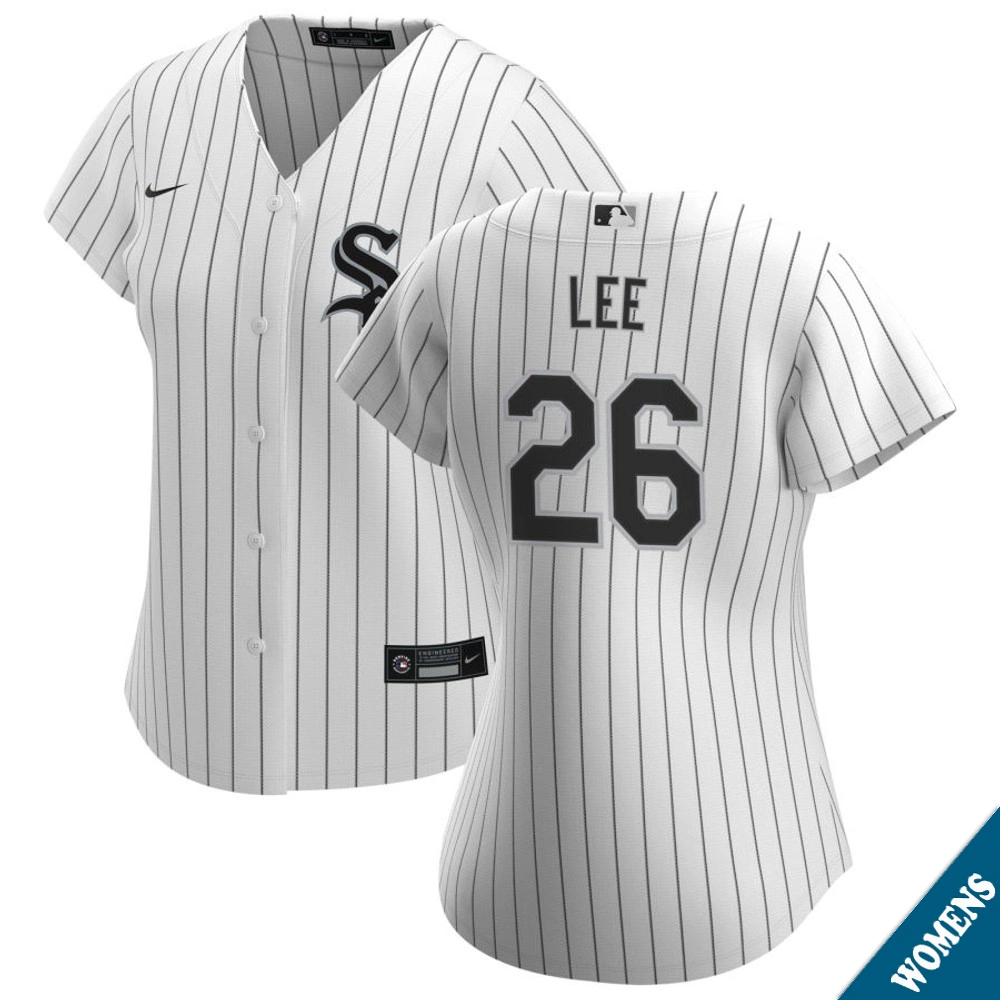 Women's Chicago White Sox Korey Lee #26 Home White Replica Jersey