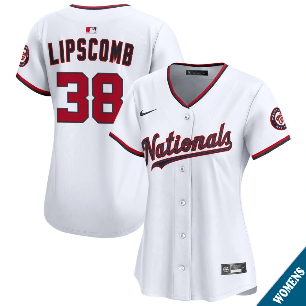 Women's Washington Nationals Trey Lipscomb #38 Home White Limited Jersey