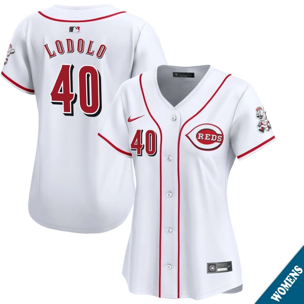 Women's Cincinnati Reds Nick Lodolo #40 Home White Limited Jersey