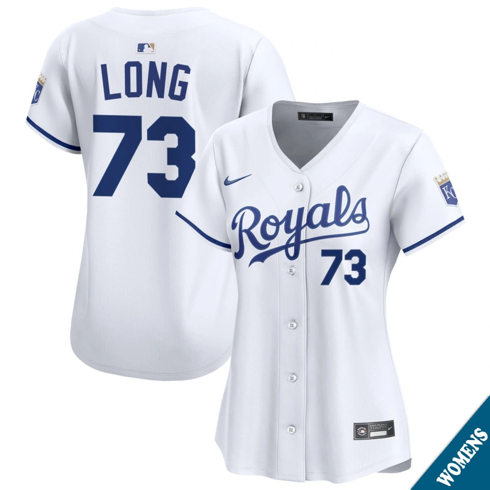Women's Kansas City Royals Sam Long #73 Home White Limited Jersey