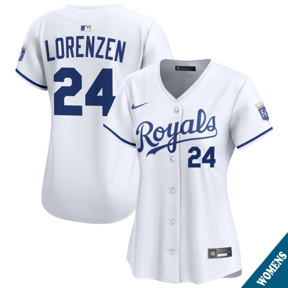 Women's Kansas City Royals Michael Lorenzen #24 Home White Limited Jersey
