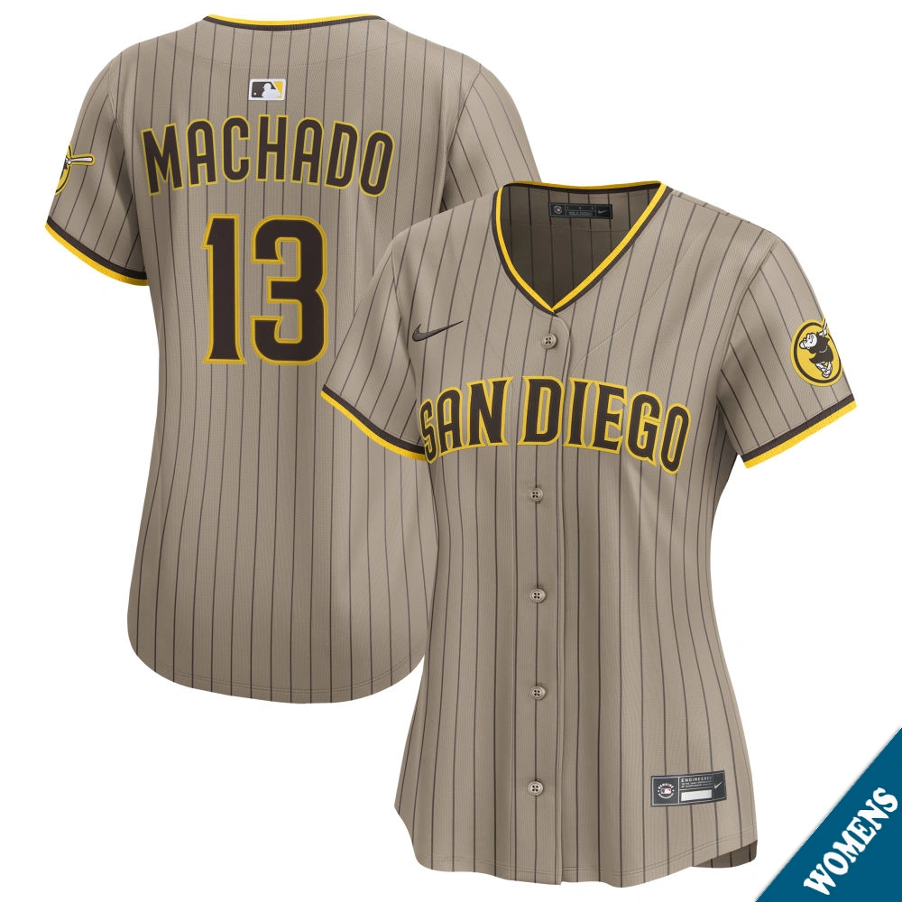 Women's San Diego Padres Manny Machado #13 Sand Alternate Limited Jersey