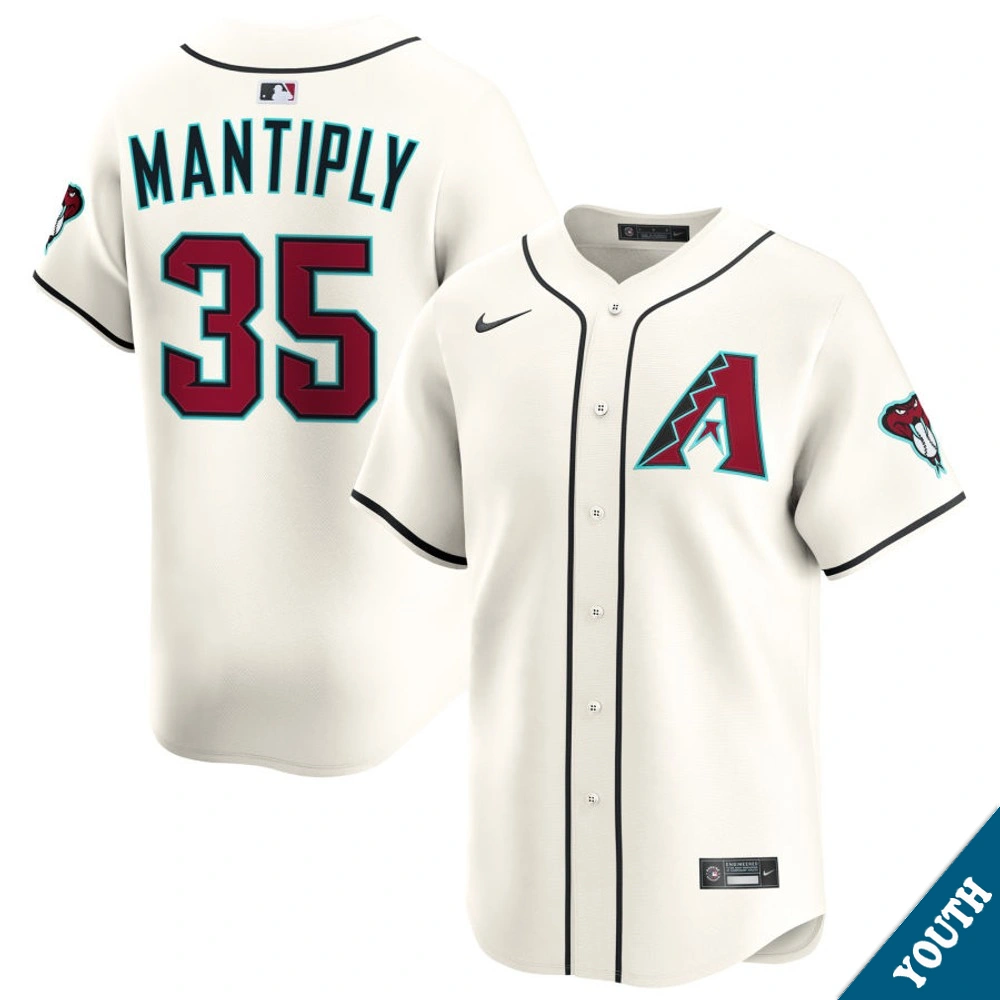 Youth Arizona Diamondbacks Joe Mantiply #35 Home Cream Limited Jersey