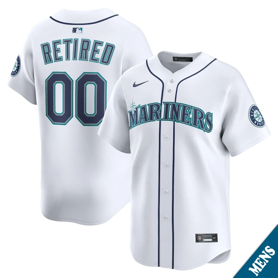 Men's Seattle Mariners Edgar Martinez #11 Home White Limited Former Player‌ Jersey