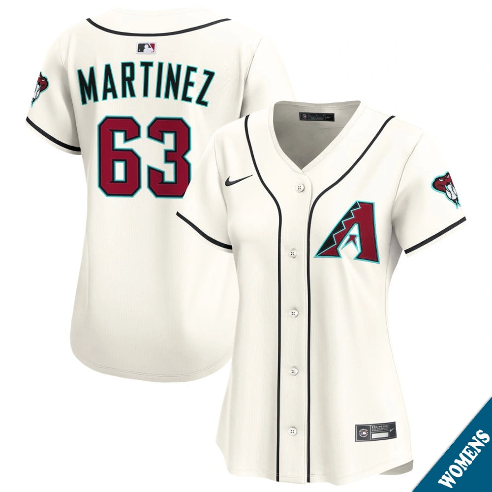 Women's Arizona Diamondbacks Justin Martinez #63 Home Cream Limited Jersey