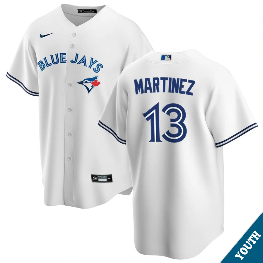 Youth Toronto Blue Jays Orelvis Martinez #13 Home White Replica Jersey