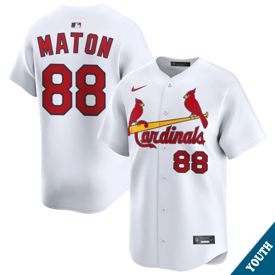 Youth St. Louis Cardinals Phil Maton #88 Home White Elite Jersey Youth St. Louis Cardinals Phil Maton #88 Home White Elite Jersey