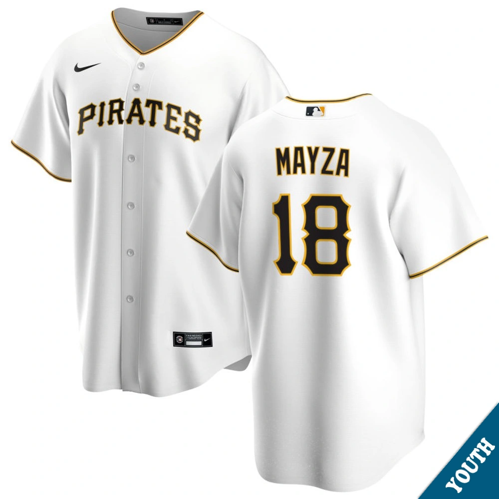 Youth Pittsburgh Pirates Tim Mayza #18 Home White Replica Jersey