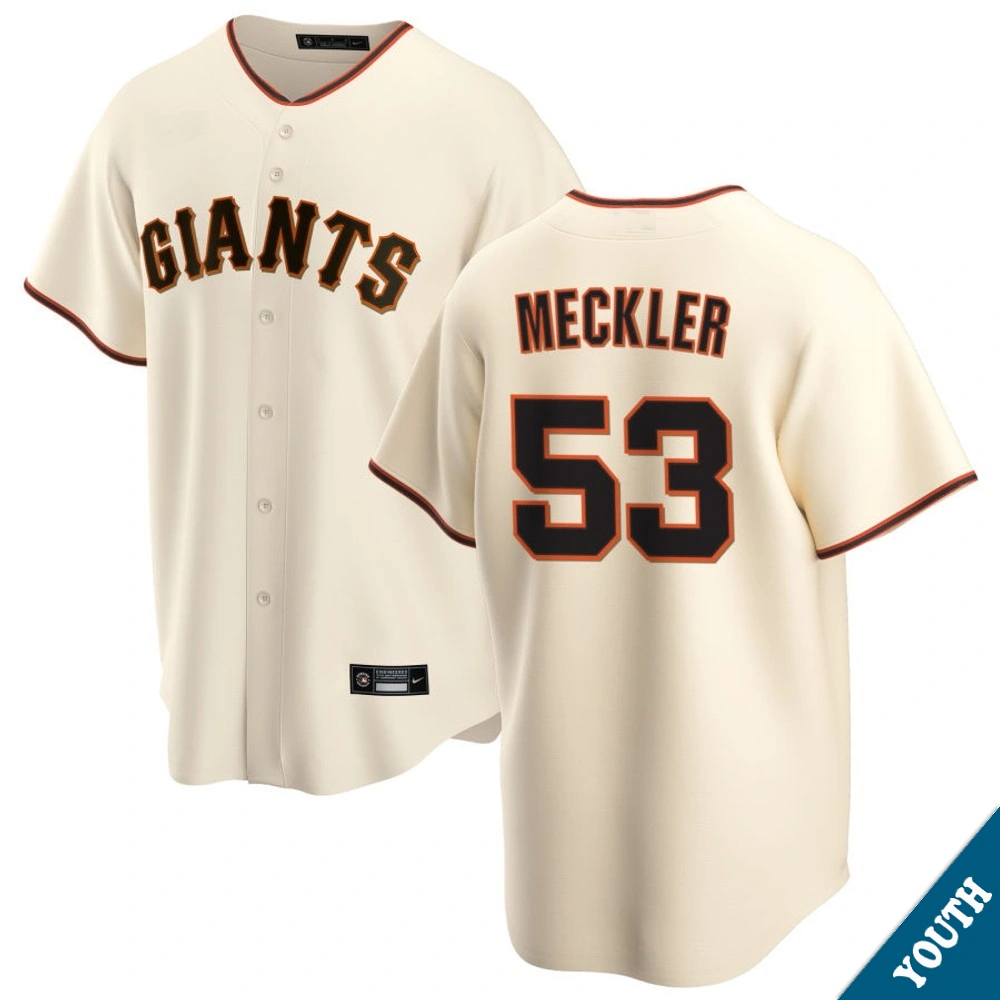 Youth San Francisco Giants Wade Meckler #53 Home Cream Replica Jersey