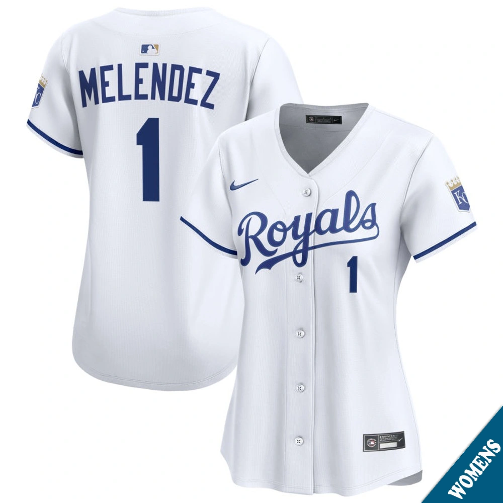 Women's Kansas City Royals MJ Melendez #1 Home White Limited Jersey