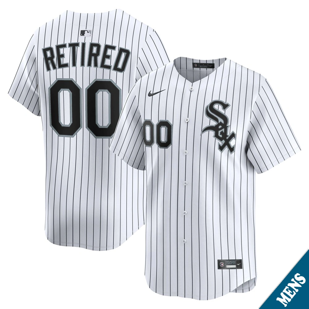 Men's Chicago White Sox Custom Home White Limited Former Player‌ Jersey
