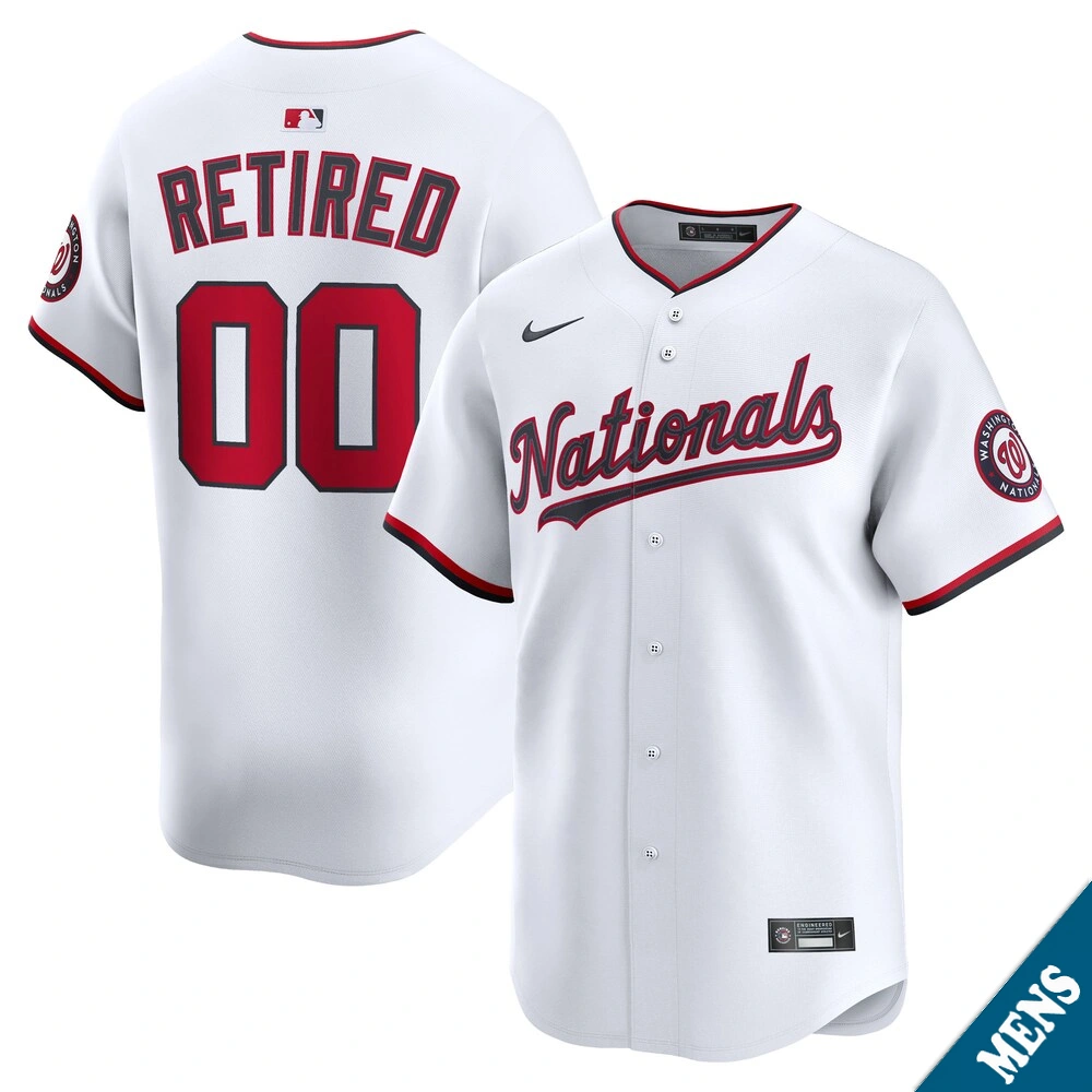 Men's Washington Nationals Custom Home White Limited Former Player‌ Jersey