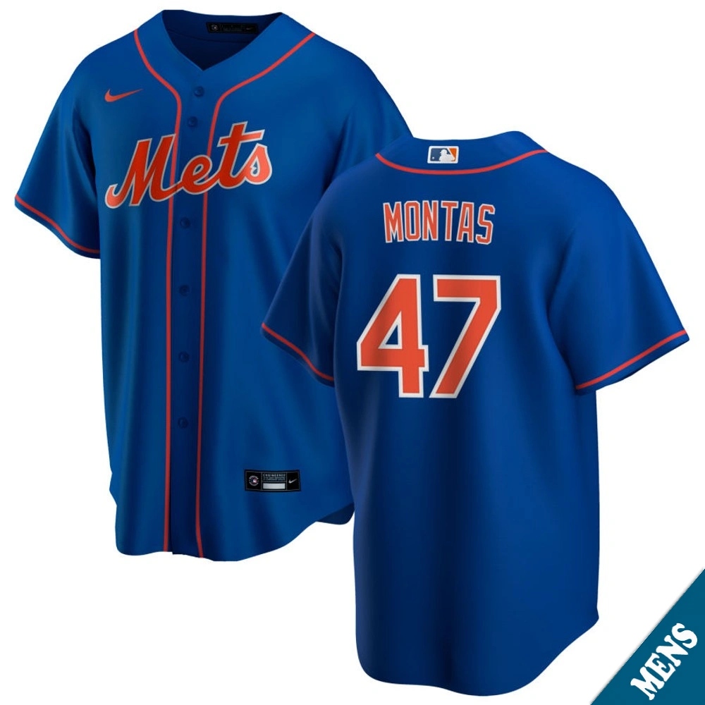Men's New York Mets Frankie Montas #47 Royal Alternate Replica Jersey