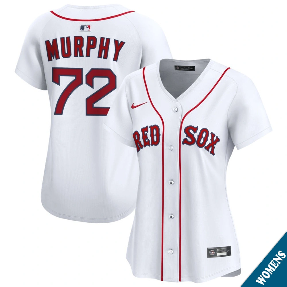 Women's Boston Red Sox Chris Murphy #72 Home White Limited Jersey Women's Boston Red Sox Chris Murphy #72 Home White Limited Jersey