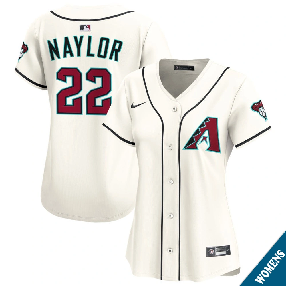 Women's Arizona Diamondbacks Josh Naylor #22 Home Cream Limited Jersey