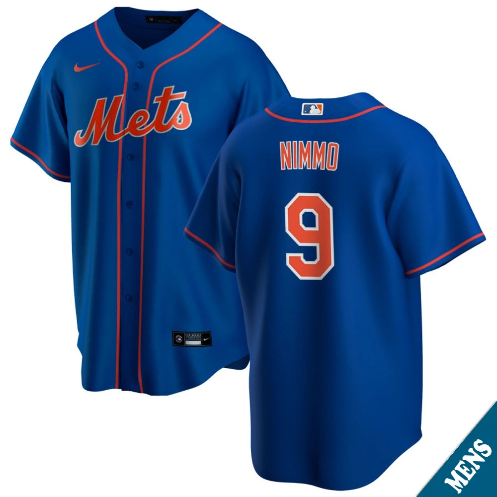 Men's New York Mets Brandon Nimmo #9 Royal Alternate Replica Jersey