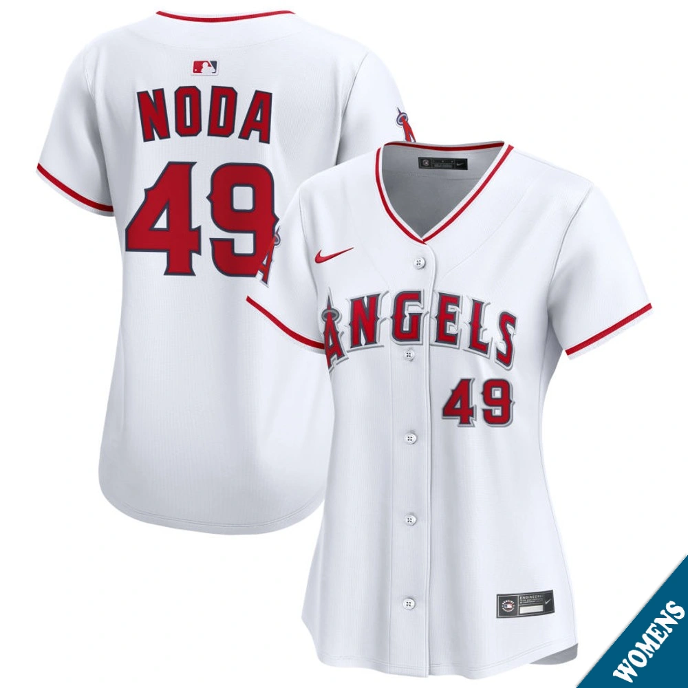 Women's Los Angeles Angels Ryan Noda #49 Home White Limited Jersey