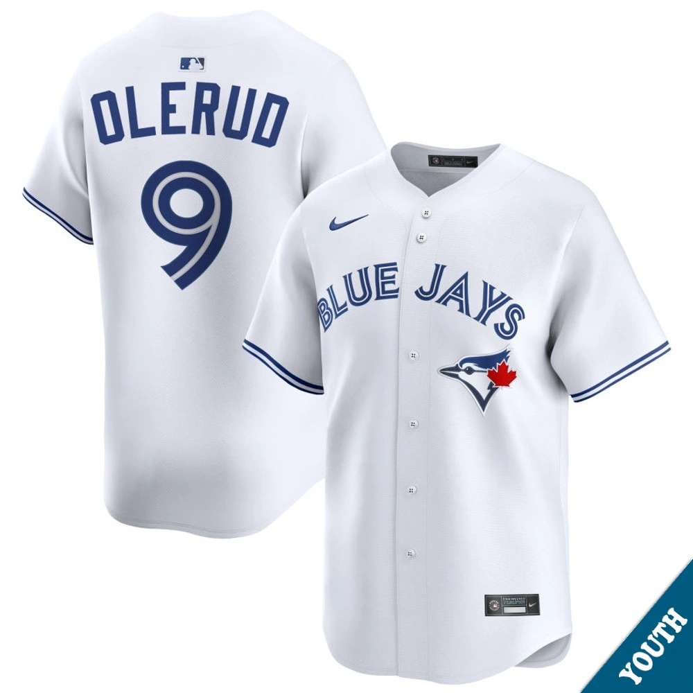 Youth Toronto Blue Jays John Olerud #9 Home White Limited Former Player‌ Jersey