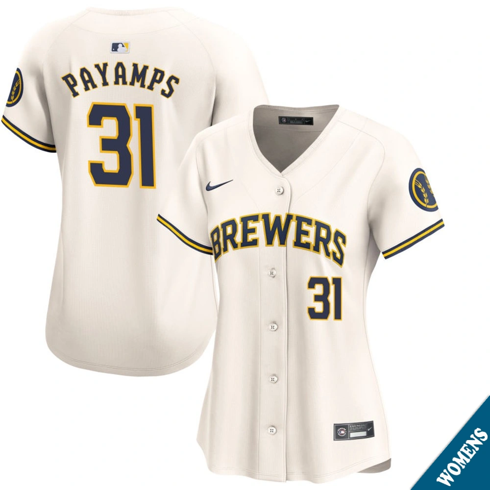 Women's Milwaukee Brewers Joel Payamps #31 Home Cream Limited Jersey