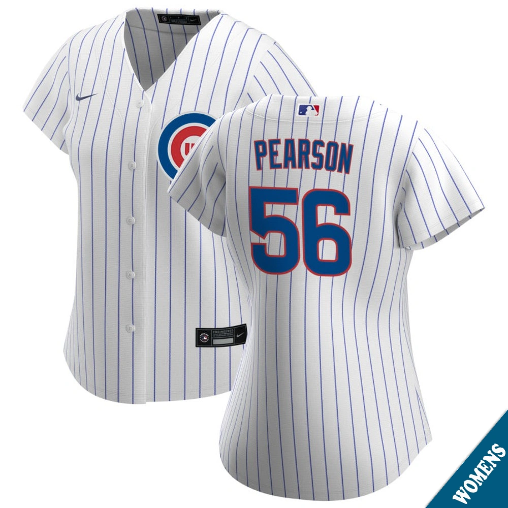 Women's Chicago Cubs Nate Pearson #56 Home White Replica Jersey