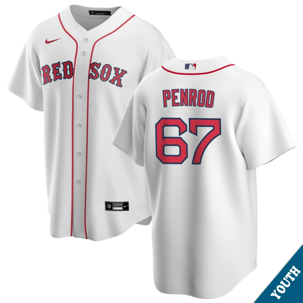 Youth Boston Red Sox Zach Penrod #67 Home White Replica Jersey Youth Boston Red Sox Zach Penrod #67 Home White Replica Jersey