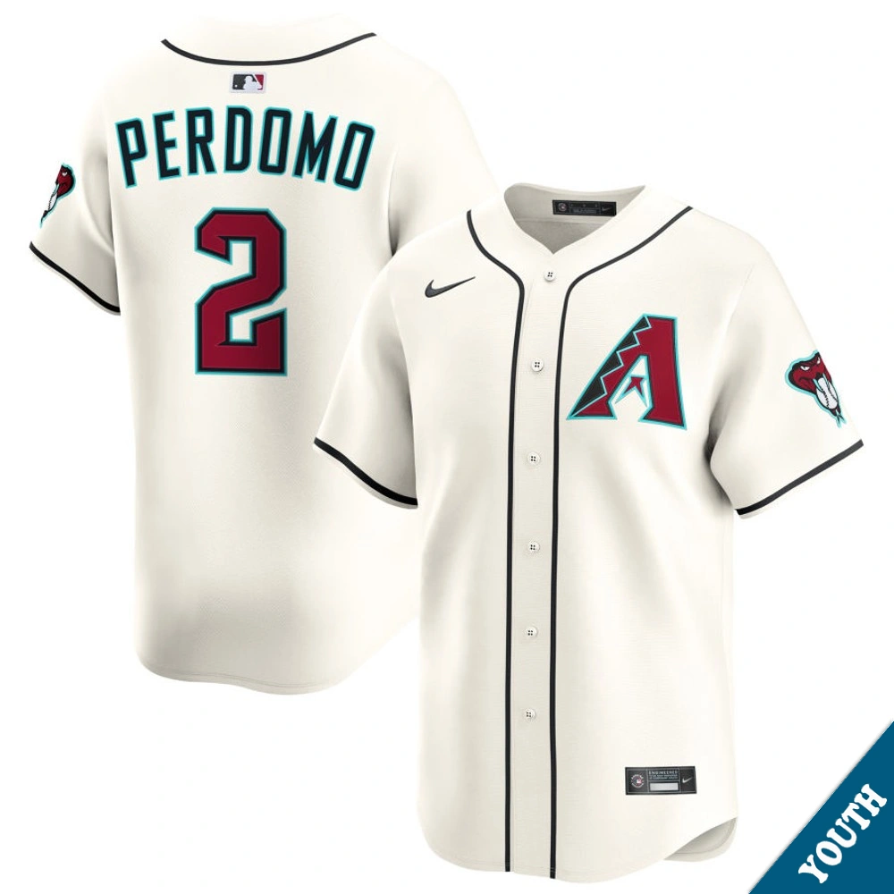 Youth Arizona Diamondbacks Geraldo Perdomo #2 Home Cream Limited Jersey