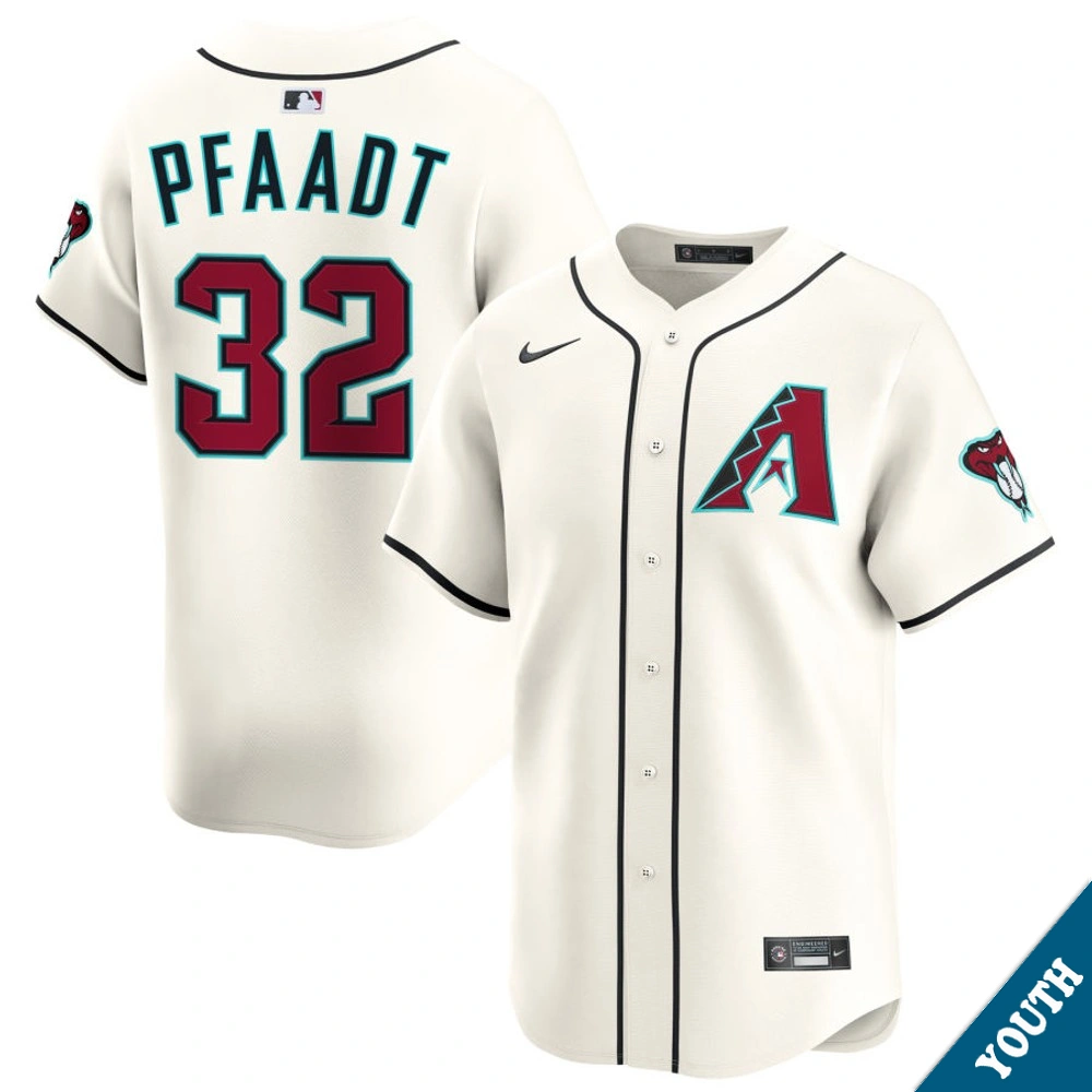 Youth Arizona Diamondbacks Brandon Pfaadt #32 Home Cream Limited Jersey