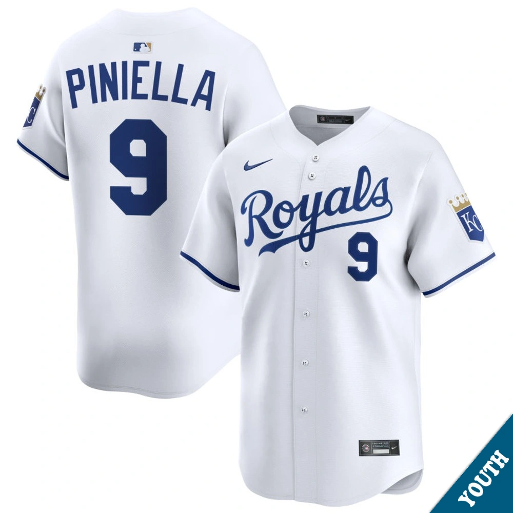 Youth Kansas City Royals Lou Piniella #9 Home White Limited Former Player‌ Jersey