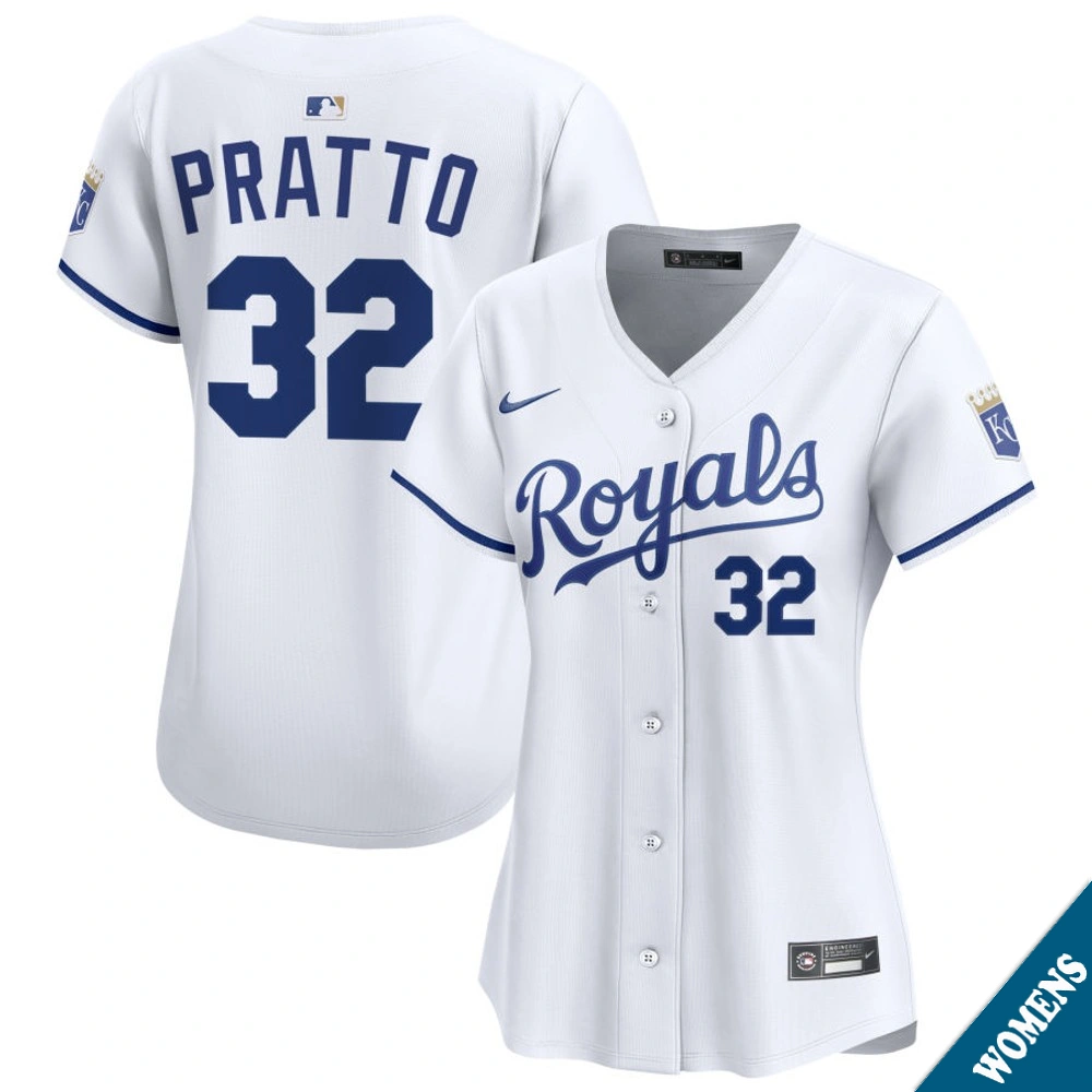 Women's Kansas City Royals Nick Pratto #32 Home White Limited Jersey
