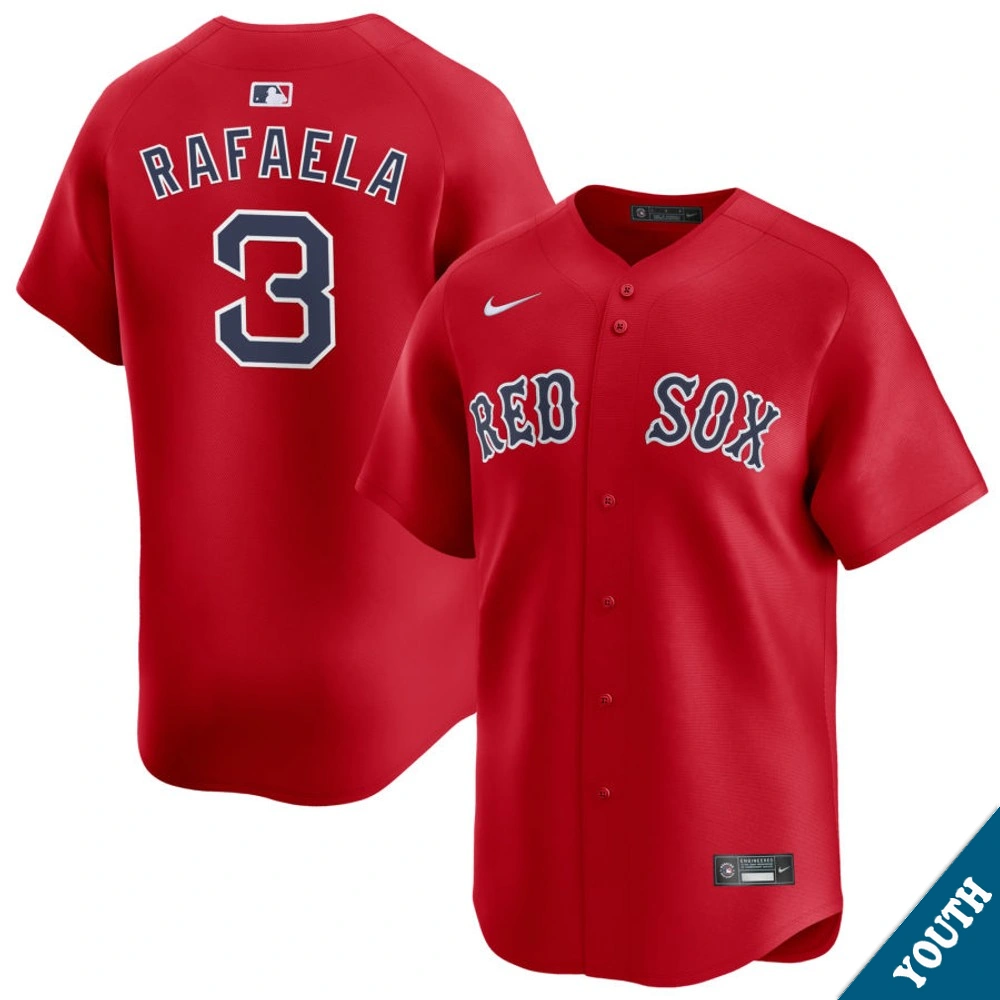 Youth Boston Red Sox Ceddanne Rafaela #3 Red Alternate Limited Jersey Youth Boston Red Sox Ceddanne Rafaela #3 Red Alternate Limited Jersey