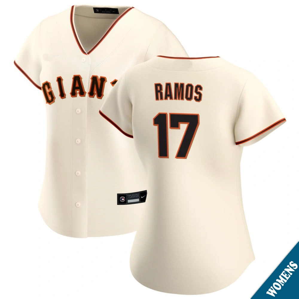 Women's San Francisco Giants Heliot Ramos #17 Home Cream Replica Jersey
