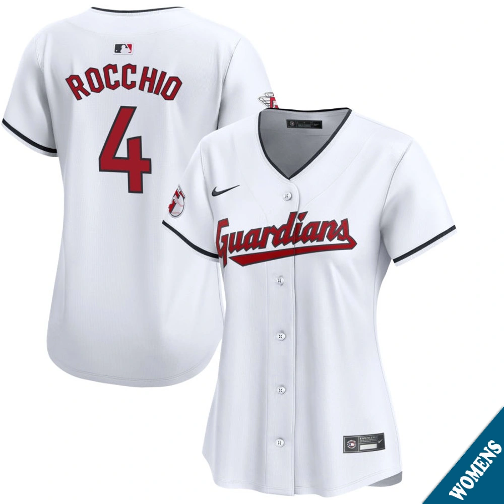 Women's Cleveland Guardians Brayan Rocchio #4 Home White Limited Jersey