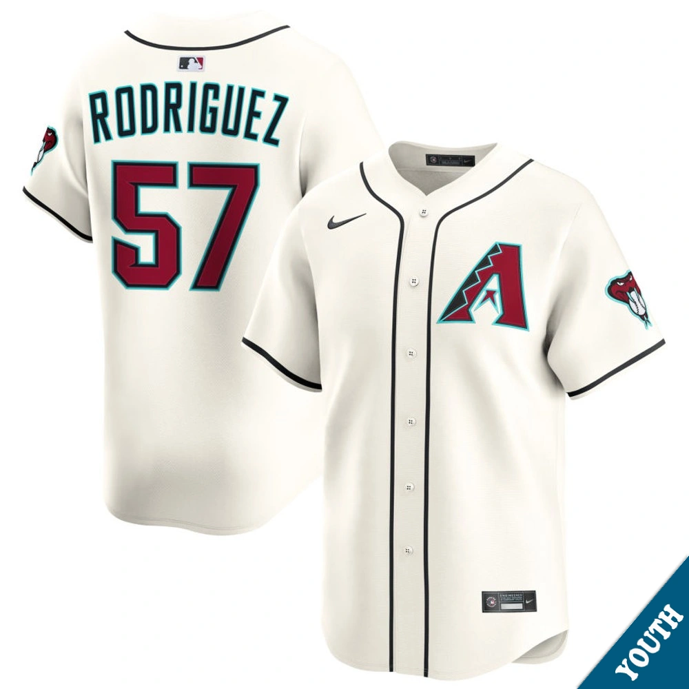 Youth Arizona Diamondbacks Eduardo Rodriguez #57 Home Cream Limited Jersey