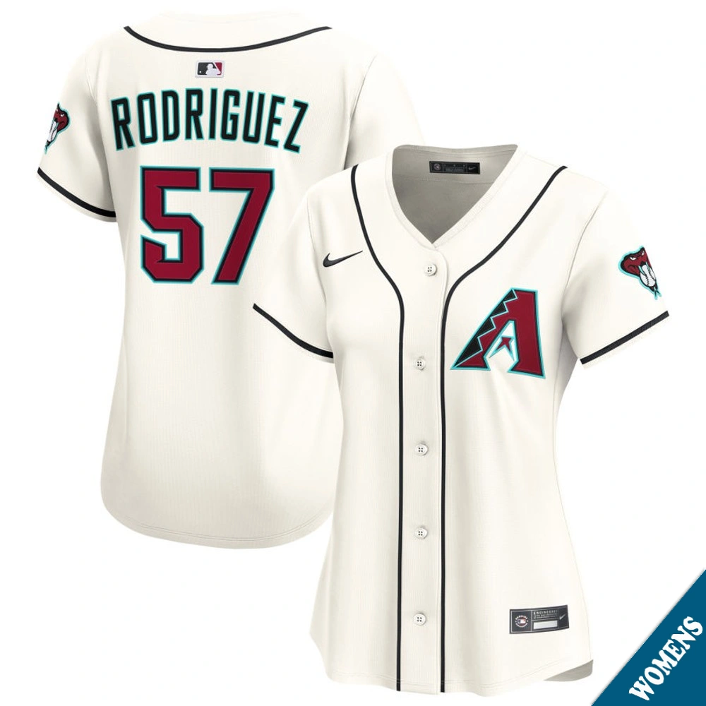 Women's Arizona Diamondbacks Eduardo Rodriguez #57 Home Cream Limited Jersey