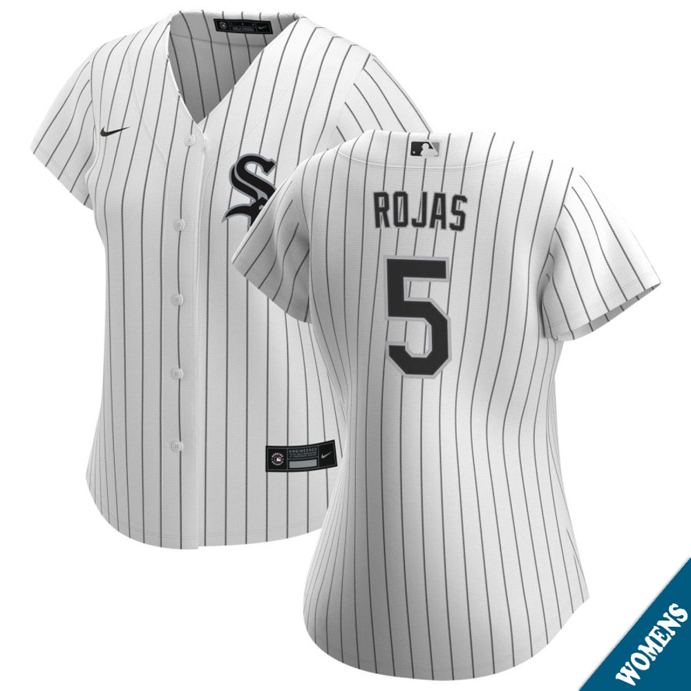 Women's Chicago White Sox Josh Rojas #5 Home White Replica Jersey