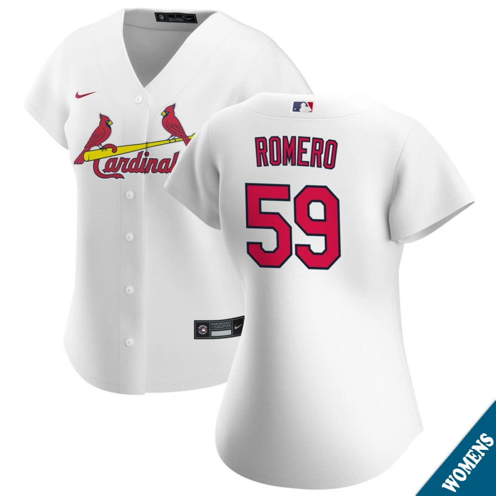 Women's St. Louis Cardinals JoJo Romero #59 Home White Replica Jersey