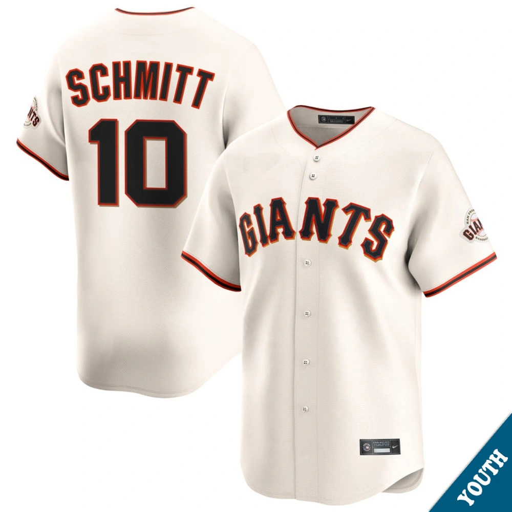 Youth San Francisco Giants Casey Schmitt #10 Home Cream Limited Jersey