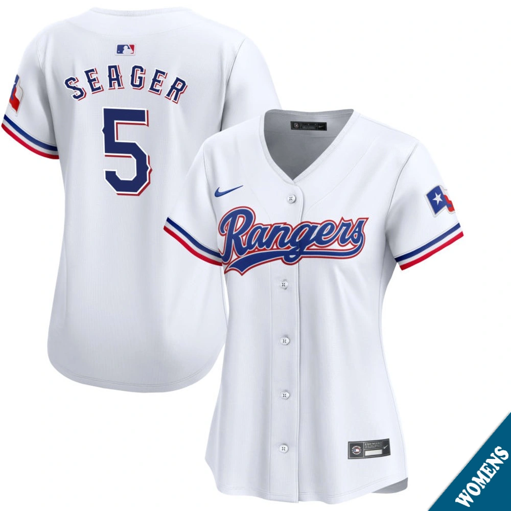 Women's Texas Rangers Corey Seager #5 Home White Limited Jersey