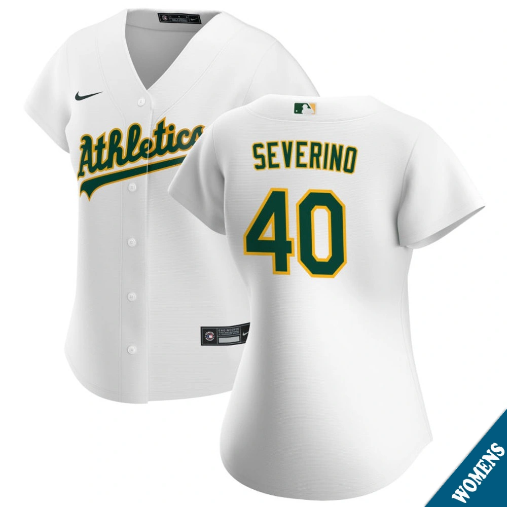 Women's Athletics Luis Severino #40 Home White Replica Jersey