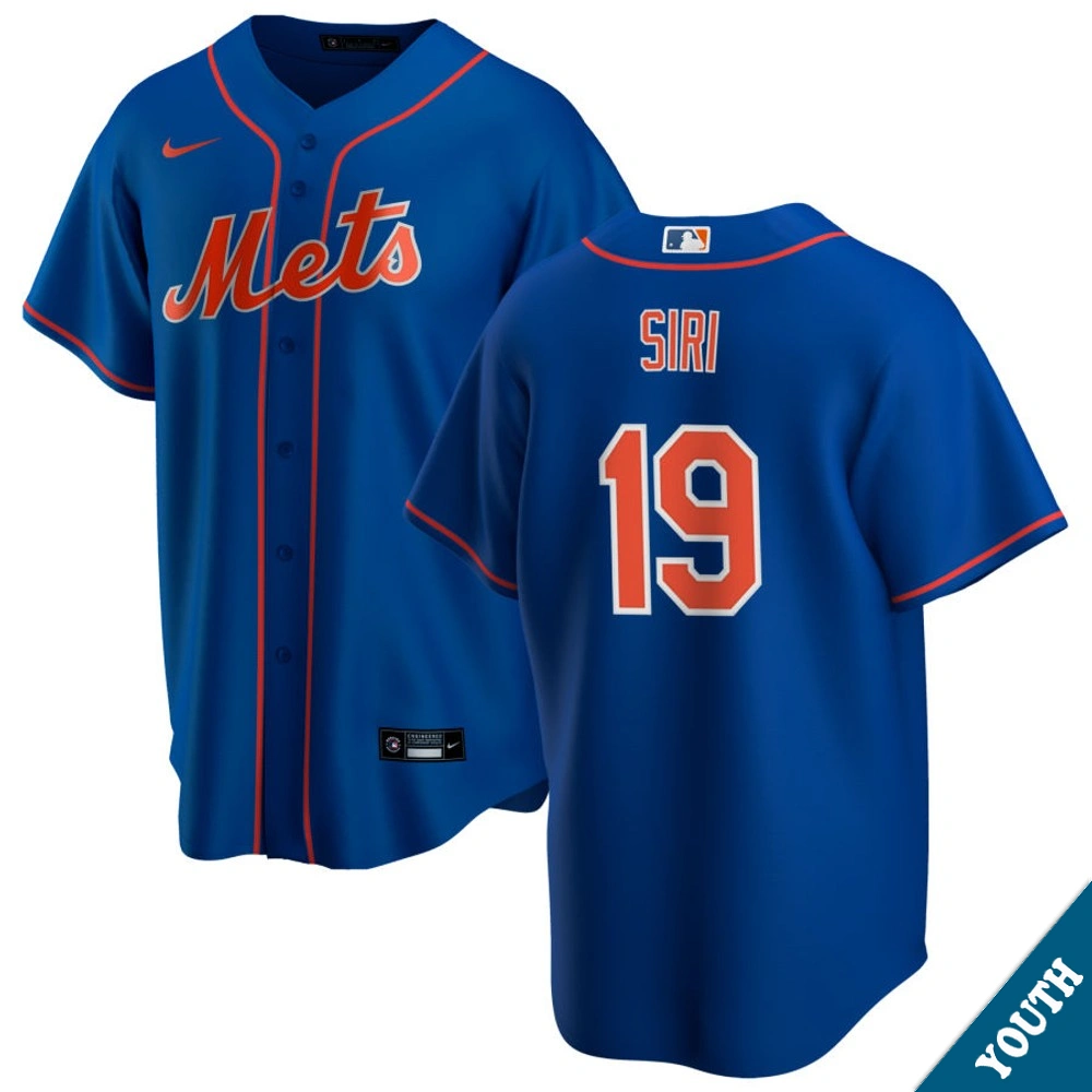 Youth New York Mets Jose Siri #19 Royal Alternate Replica Jersey