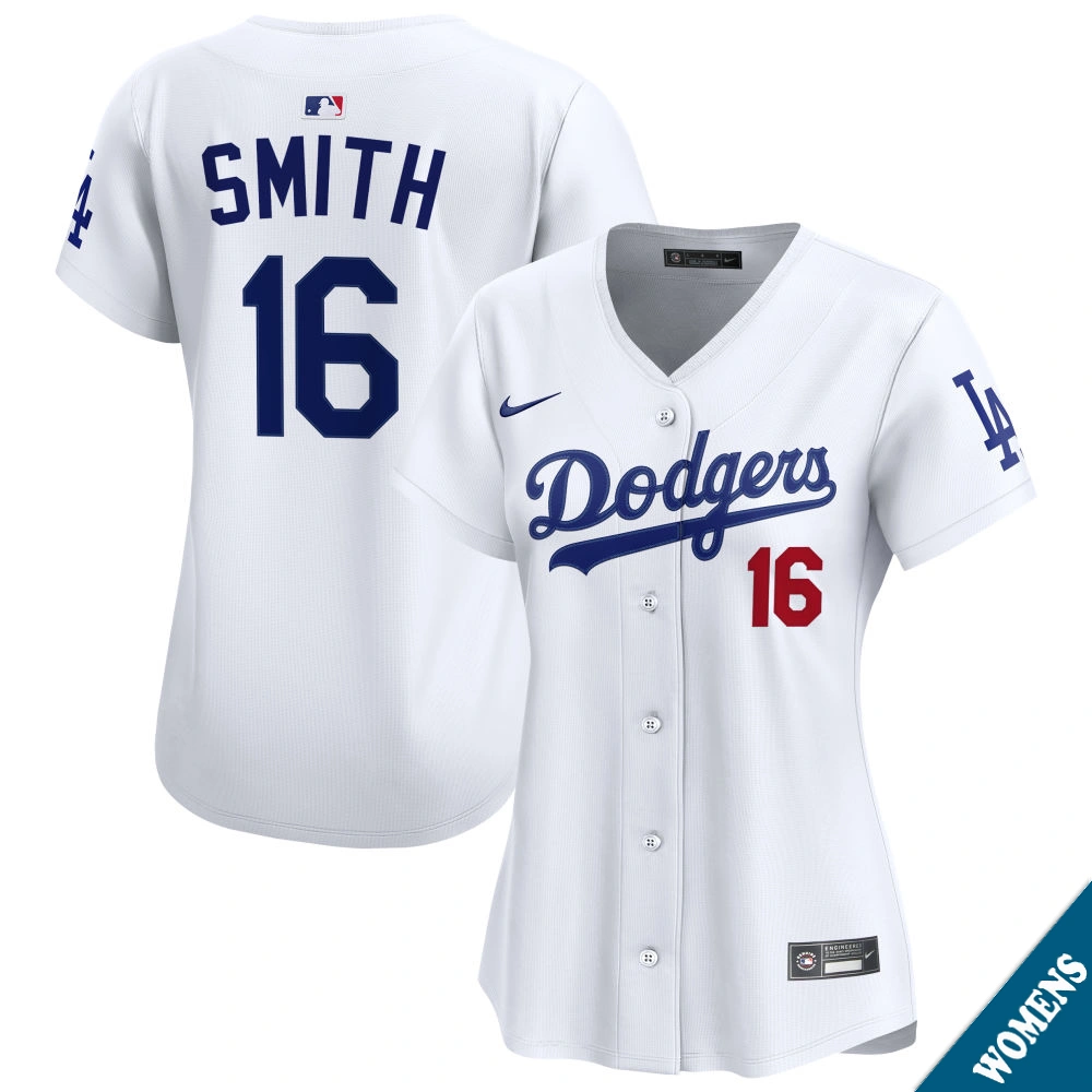 Women's Los Angeles Dodgers Will Smith #16 Home White Limited Jersey
