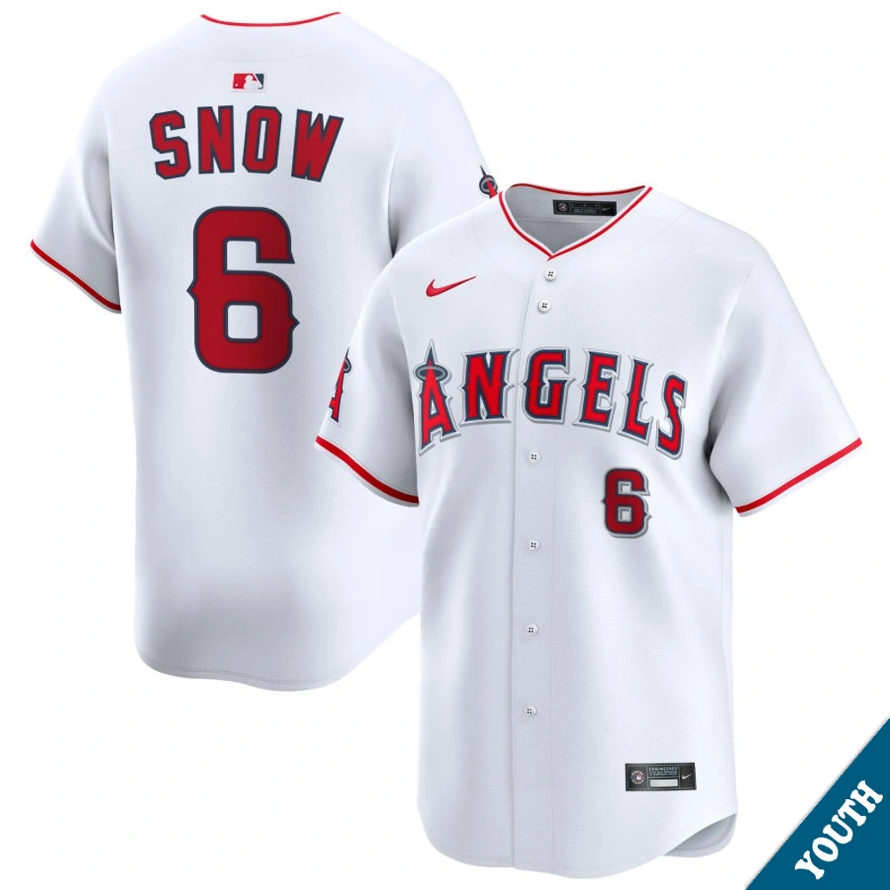 Youth Los Angeles Angels JT Snow #6 Home White Limited Former Player‌ Jersey