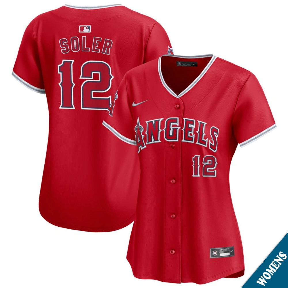 Women's Los Angeles Angels Jorge Soler #12 Red Alternate Limited Jersey