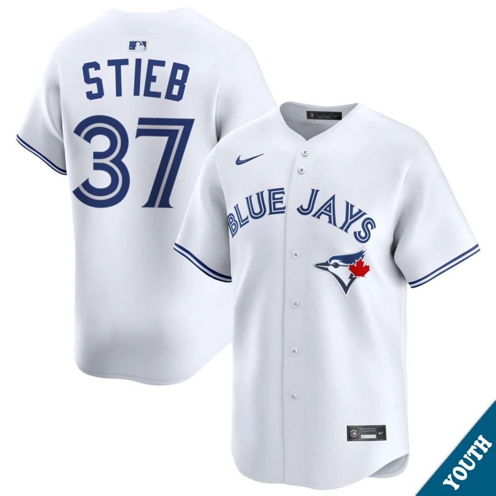 Youth Toronto Blue Jays Dave Stieb #37 Home White Limited Former Player‌ Jersey