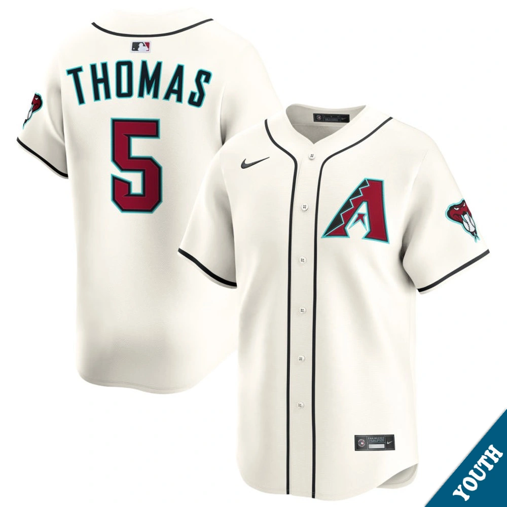 Youth Arizona Diamondbacks Alek Thomas #5 Home Cream Limited Jersey
