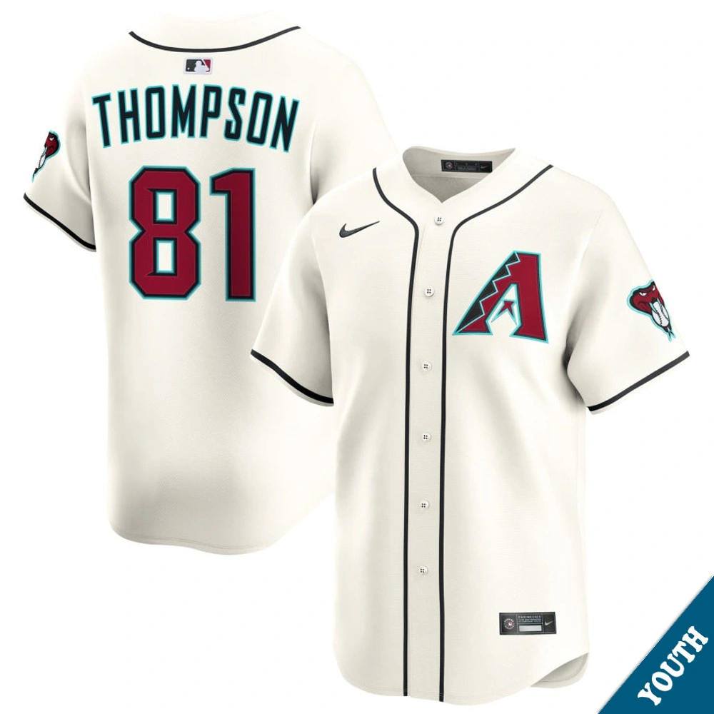 Youth Arizona Diamondbacks Ryan Thompson #81 Home Cream Limited Jersey