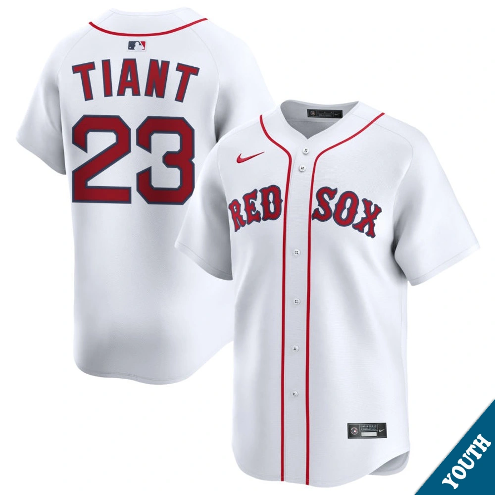 Youth Boston Red Sox Luis Tiant #23 Home White Limited Former Player Jersey Youth Boston Red Sox Luis Tiant #23 Home White Limited Former Player Jersey